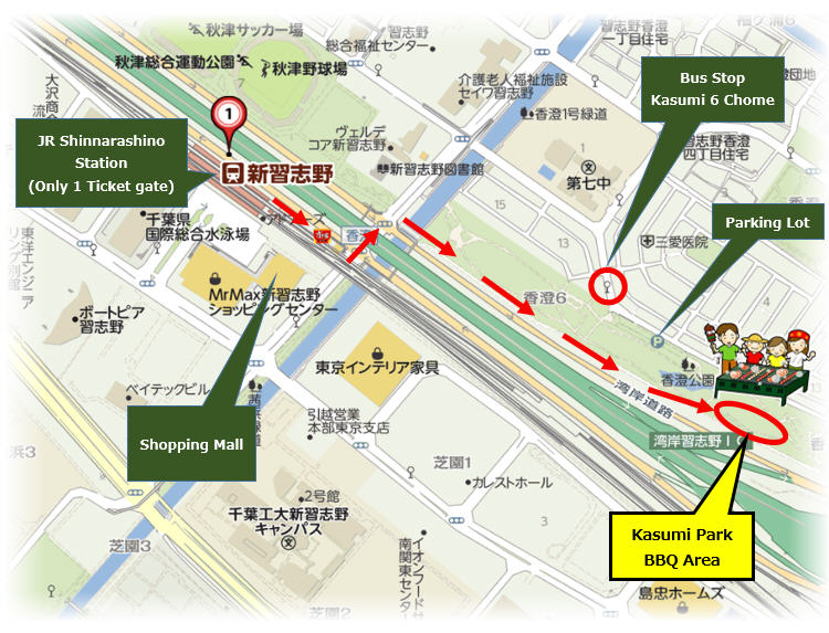 Map of Kasumi Park